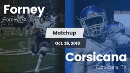 Matchup: Forney  vs. Corsicana  2018