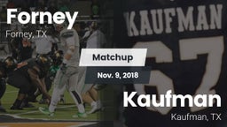 Matchup: Forney  vs. Kaufman  2018