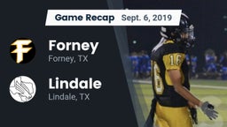 Recap: Forney  vs. Lindale  2019