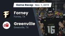 Recap: Forney  vs. Greenville  2019