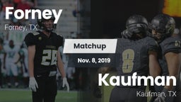 Matchup: Forney  vs. Kaufman  2019