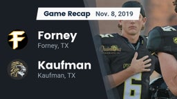 Recap: Forney  vs. Kaufman  2019