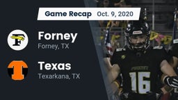 Recap: Forney  vs. Texas  2020
