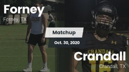Matchup: Forney  vs. Crandall  2020
