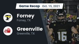Recap: Forney  vs. Greenville  2021