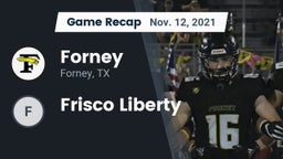 Recap: Forney  vs. Frisco Liberty 2021