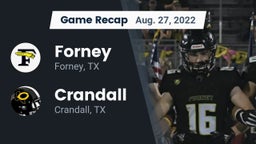 Recap: Forney  vs. Crandall  2022