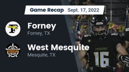 Recap: Forney  vs. West Mesquite  2022