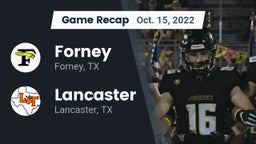 Recap: Forney  vs. Lancaster  2022