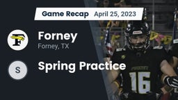 Recap: Forney  vs. Spring Practice 2023