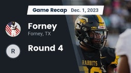 Recap: Forney  vs. Round 4 2023