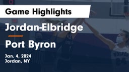 Jordan-Elbridge  vs Port Byron  Game Highlights - Jan. 4, 2024