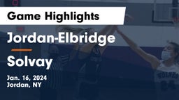 Jordan-Elbridge  vs Solvay  Game Highlights - Jan. 16, 2024