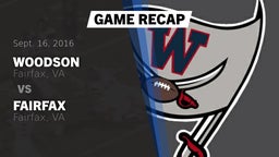 Recap: Woodson  vs. Fairfax  2016