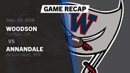 Recap: Woodson  vs. Annandale  2016