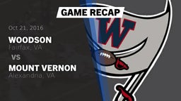Recap: Woodson  vs. Mount Vernon  2016