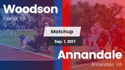 Matchup: Woodson  vs. Annandale  2017