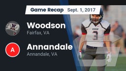 Recap: Woodson  vs. Annandale  2017