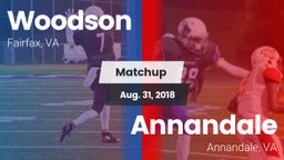 Matchup: Woodson  vs. Annandale  2018