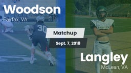 Matchup: Woodson  vs. Langley  2018