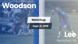 Matchup: Woodson  vs. Lee  2018