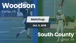 Matchup: Woodson  vs. South County  2018