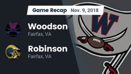 Recap: Woodson  vs. Robinson  2018