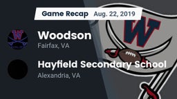 Recap: Woodson  vs. Hayfield Secondary School 2019