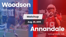 Matchup: Woodson  vs. Annandale  2019