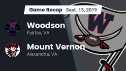 Recap: Woodson  vs. Mount Vernon   2019