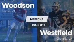 Matchup: Woodson  vs. Westfield  2019