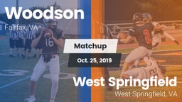 Matchup: Woodson  vs. West Springfield  2019