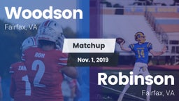 Matchup: Woodson  vs. Robinson  2019
