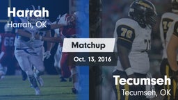 Matchup: Harrah  vs. Tecumseh  2016