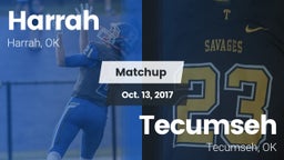 Matchup: Harrah  vs. Tecumseh  2017