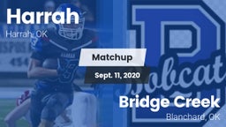 Matchup: Harrah  vs. Bridge Creek  2020