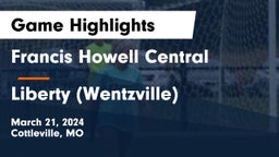 Francis Howell Central  vs Liberty (Wentzville)  Game Highlights - March 21, 2024