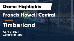 Francis Howell Central  vs Timberland  Game Highlights - April 9, 2024