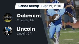 Recap: Oakmont  vs. 	Lincoln  2018