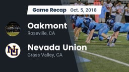 Recap: Oakmont  vs. Nevada Union  2018
