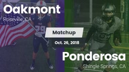 Matchup: Oakmont  vs. Ponderosa  2018