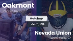Matchup: Oakmont  vs. Nevada Union  2019