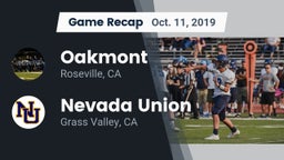 Recap: Oakmont  vs. Nevada Union  2019