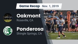 Recap: Oakmont  vs. Ponderosa  2019