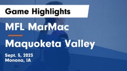 MFL MarMac  vs Maquoketa Valley  Game Highlights - Sept. 5, 2023