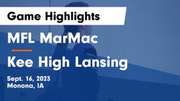 MFL MarMac  vs Kee High Lansing Game Highlights - Sept. 16, 2023