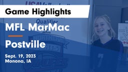 MFL MarMac  vs Postville  Game Highlights - Sept. 19, 2023