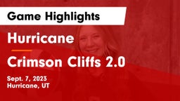 Hurricane  vs Crimson Cliffs 2.0 Game Highlights - Sept. 7, 2023