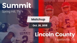 Matchup: Summit  vs. Lincoln County  2018