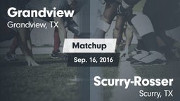 Matchup: Grandview High vs. Scurry-Rosser  2016